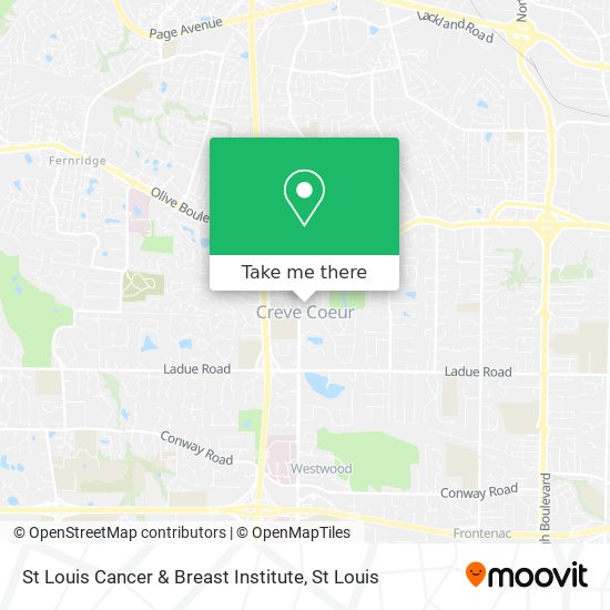 Mapa de St Louis Cancer & Breast Institute