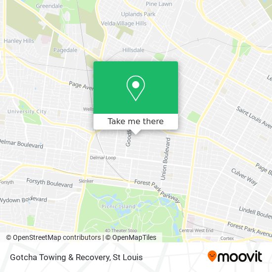 Gotcha Towing & Recovery map
