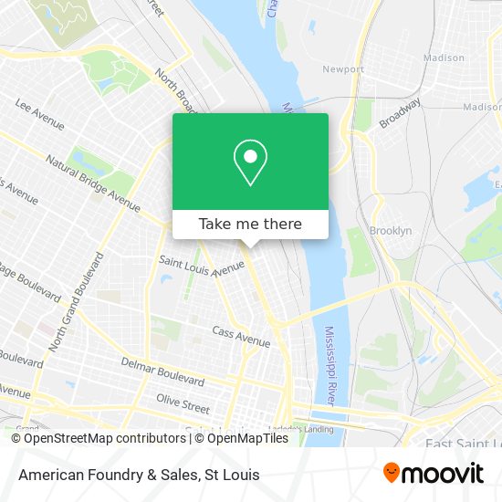 American Foundry & Sales map