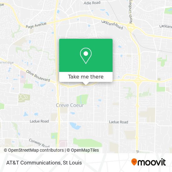 AT&T Communications map