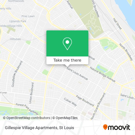 Gillespie Village Apartments map
