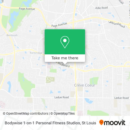 Bodywise 1-on-1 Personal Fitness Studios map