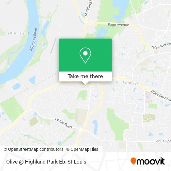 Olive @ Highland Park Eb map