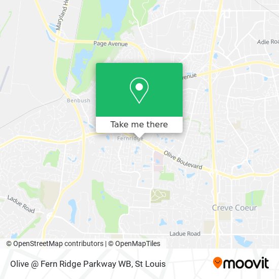 Mapa de Olive @ Fern Ridge Parkway WB