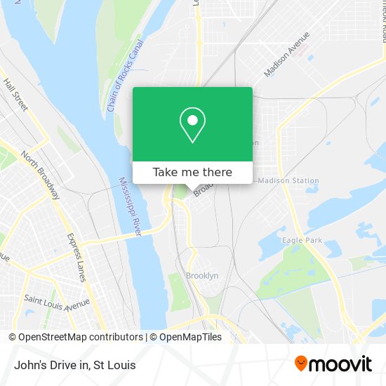 Mapa de John's Drive in
