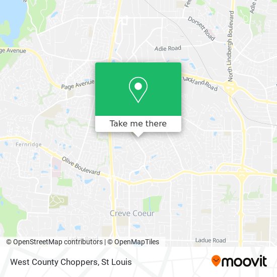 West County Choppers map