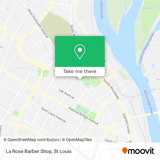 Mapa de La Rose Barber Shop