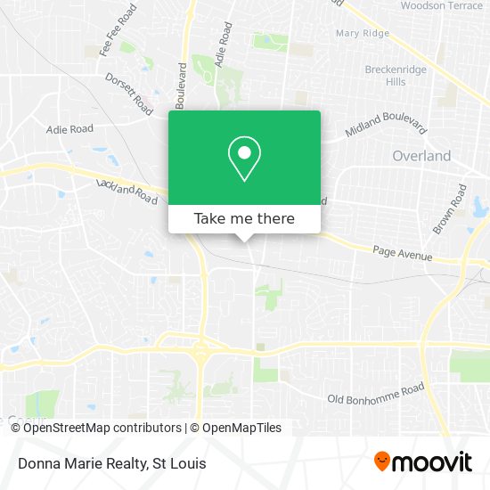 Donna Marie Realty map