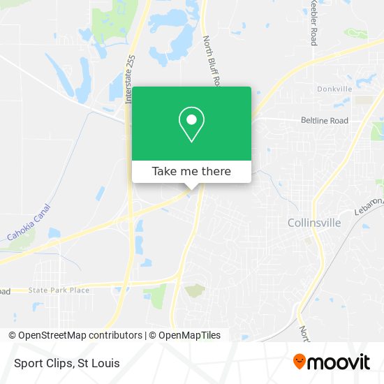 Sport Clips map