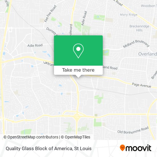 Quality Glass Block of America map