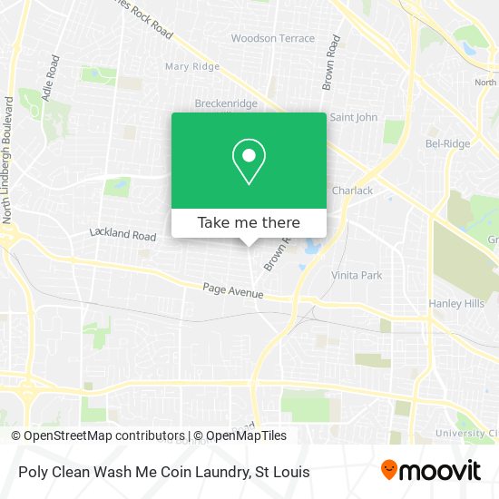 Mapa de Poly Clean Wash Me Coin Laundry