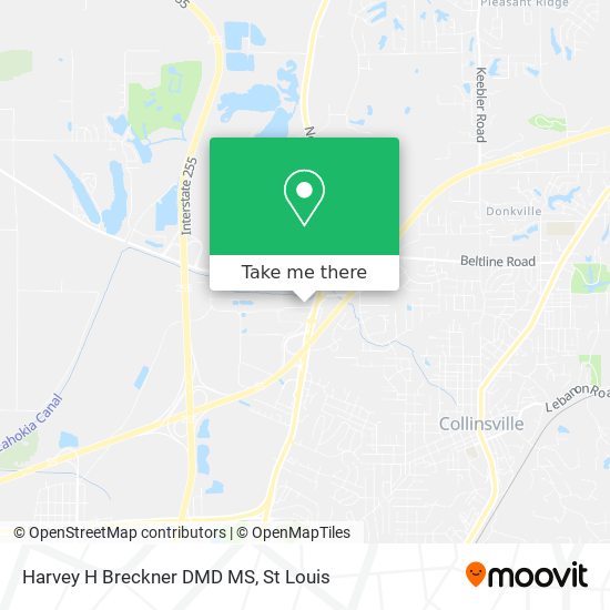 Harvey H Breckner DMD MS map