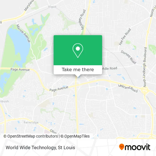 World Wide Technology map