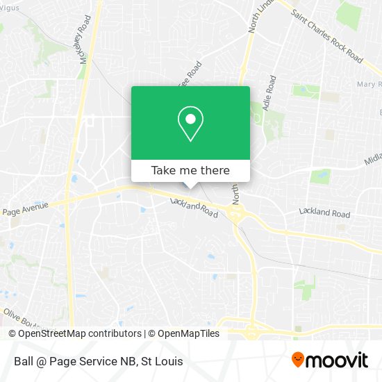 Ball @ Page Service NB map