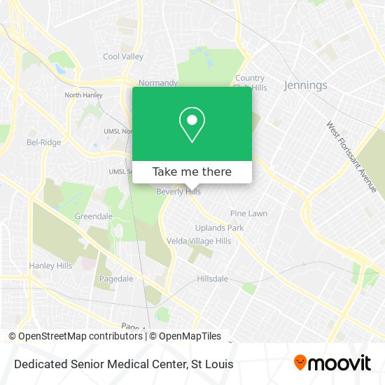 Mapa de Dedicated Senior Medical Center