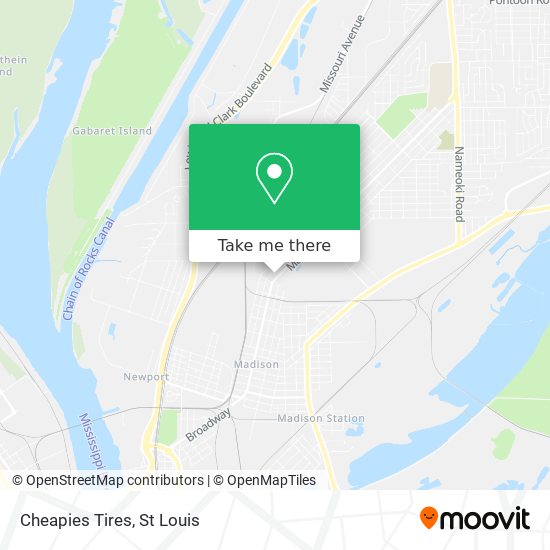 Cheapies Tires map