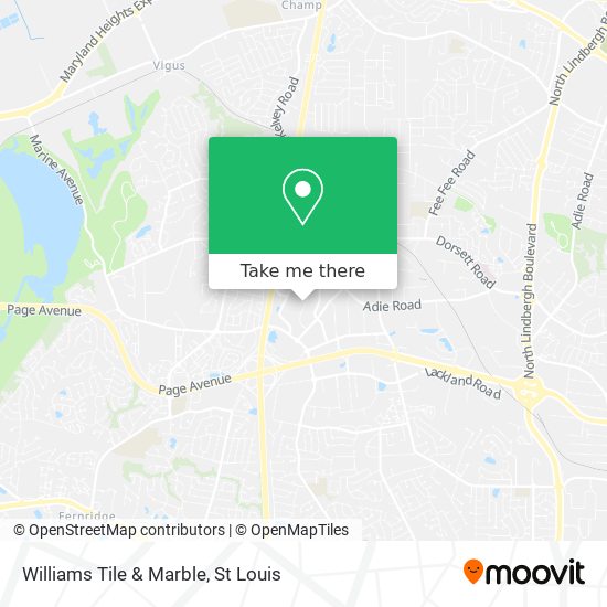 Williams Tile & Marble map