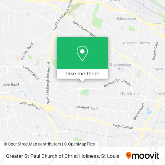 Greater St Paul Church of Christ Holiness map