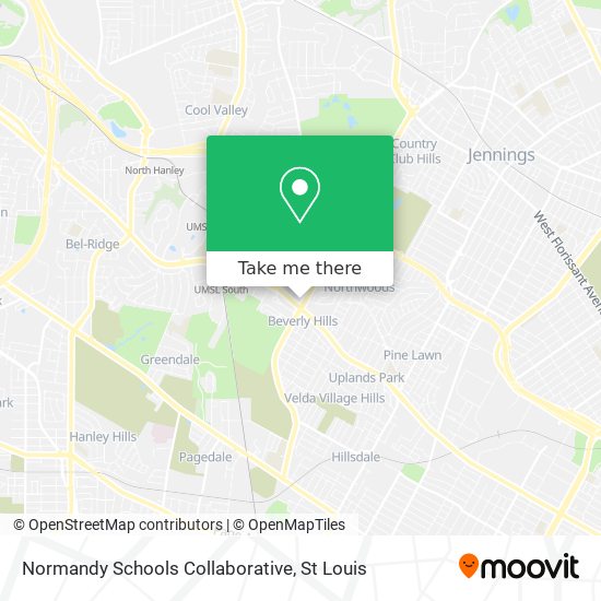 Normandy Schools Collaborative map