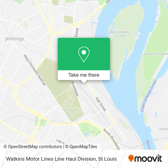 Watkins Motor Lines Line Haul Division map