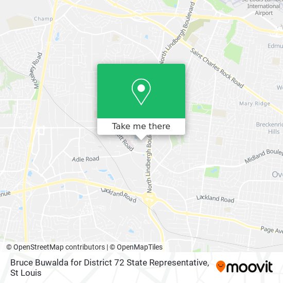 Mapa de Bruce Buwalda for District 72 State Representative