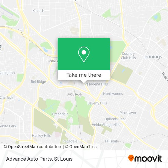 Advance Auto Parts map