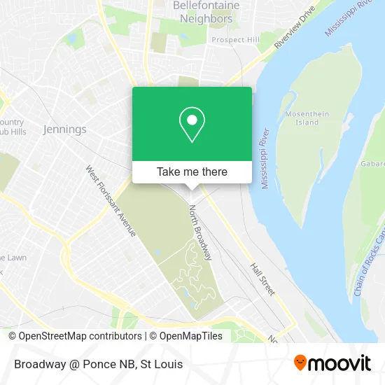 Broadway @ Ponce NB map