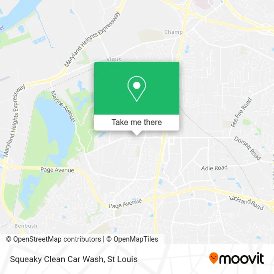 Squeaky Clean Car Wash map