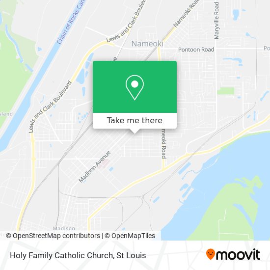 Holy Family Catholic Church map