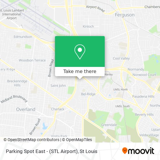 Mapa de Parking Spot East - (STL Airport)