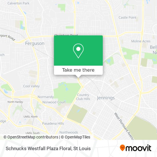 Mapa de Schnucks Westfall Plaza Floral