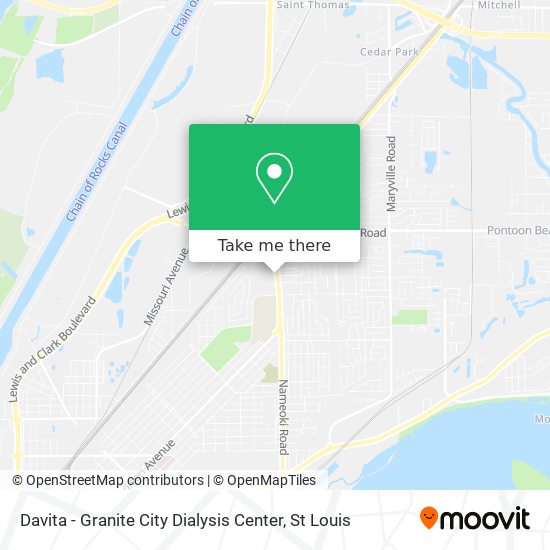Davita - Granite City Dialysis Center map