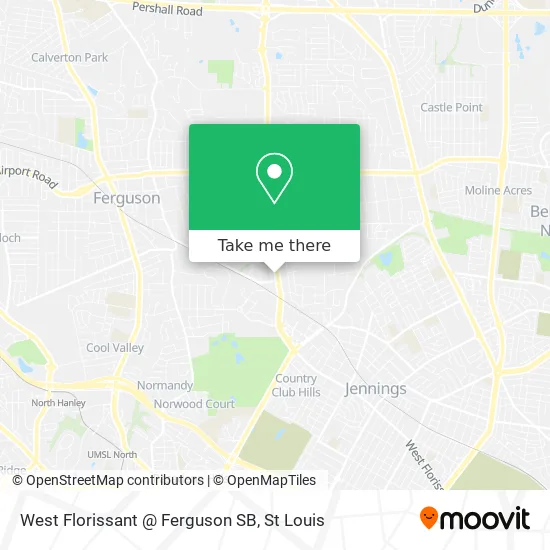 Mapa de West Florissant @ Ferguson SB