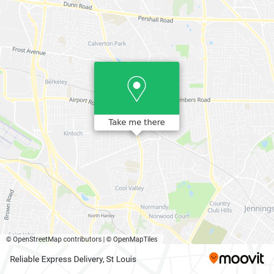 Reliable Express Delivery map