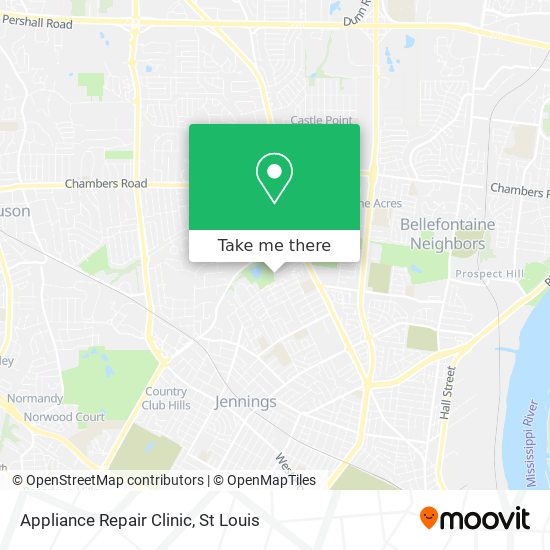 Appliance Repair Clinic map