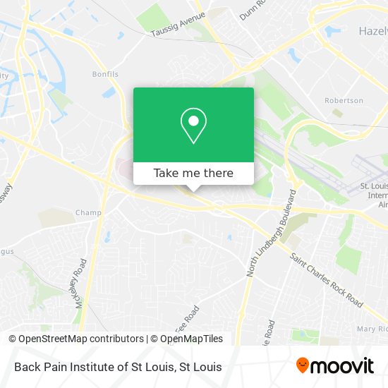 Mapa de Back Pain Institute of St Louis