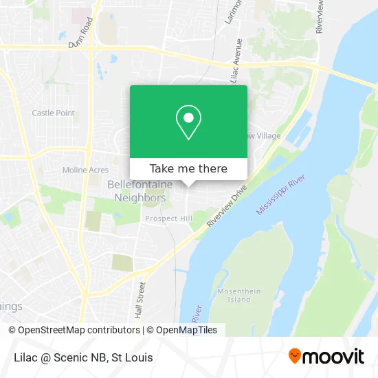 Lilac @ Scenic NB map