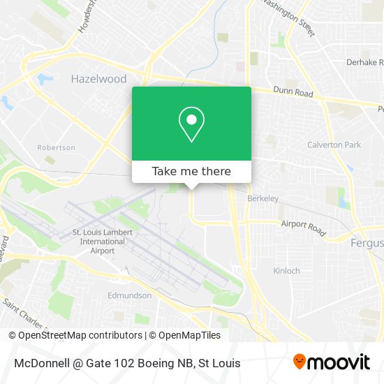 Mapa de McDonnell @ Gate 102 Boeing NB