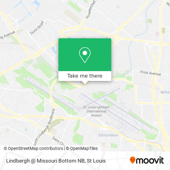 Lindbergh @ Missouri Bottom NB map