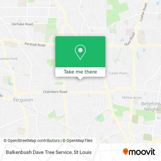 Balkenbush Dave Tree Service map