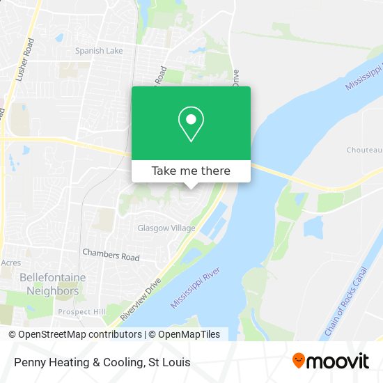 Penny Heating & Cooling map