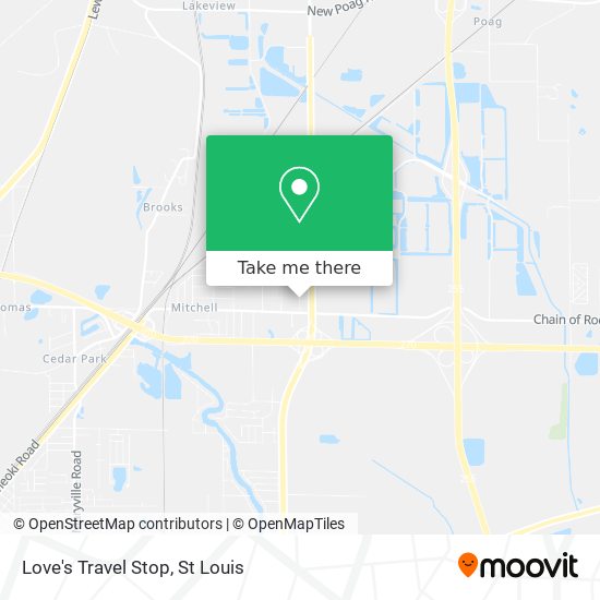 Mapa de Love's Travel Stop