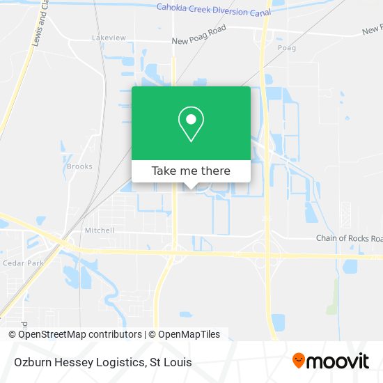 Ozburn Hessey Logistics map