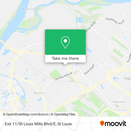 Exit 11/St Louis Mills Blvd/E map