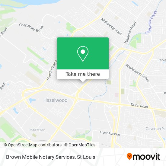 Brown Mobile Notary Services map