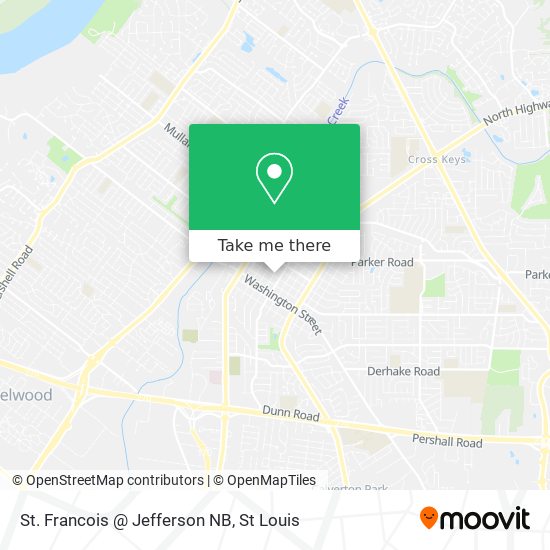 St. Francois @ Jefferson NB map