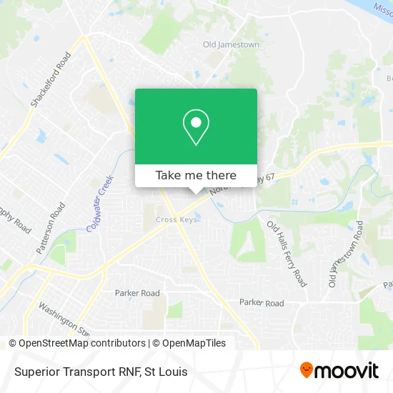 Mapa de Superior Transport RNF