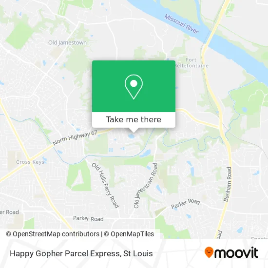 Happy Gopher Parcel Express map