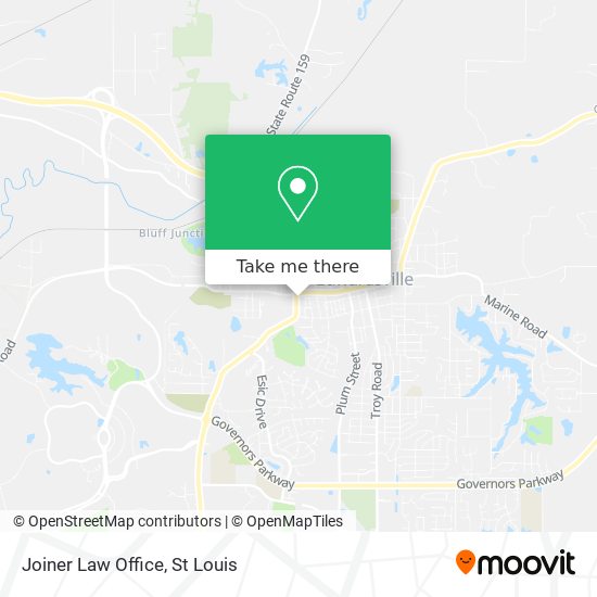 Joiner Law Office map