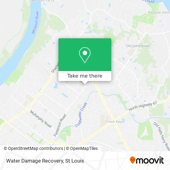 Water Damage Recovery map